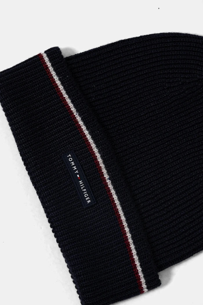 Шапка и шал с вълна Tommy Hilfiger