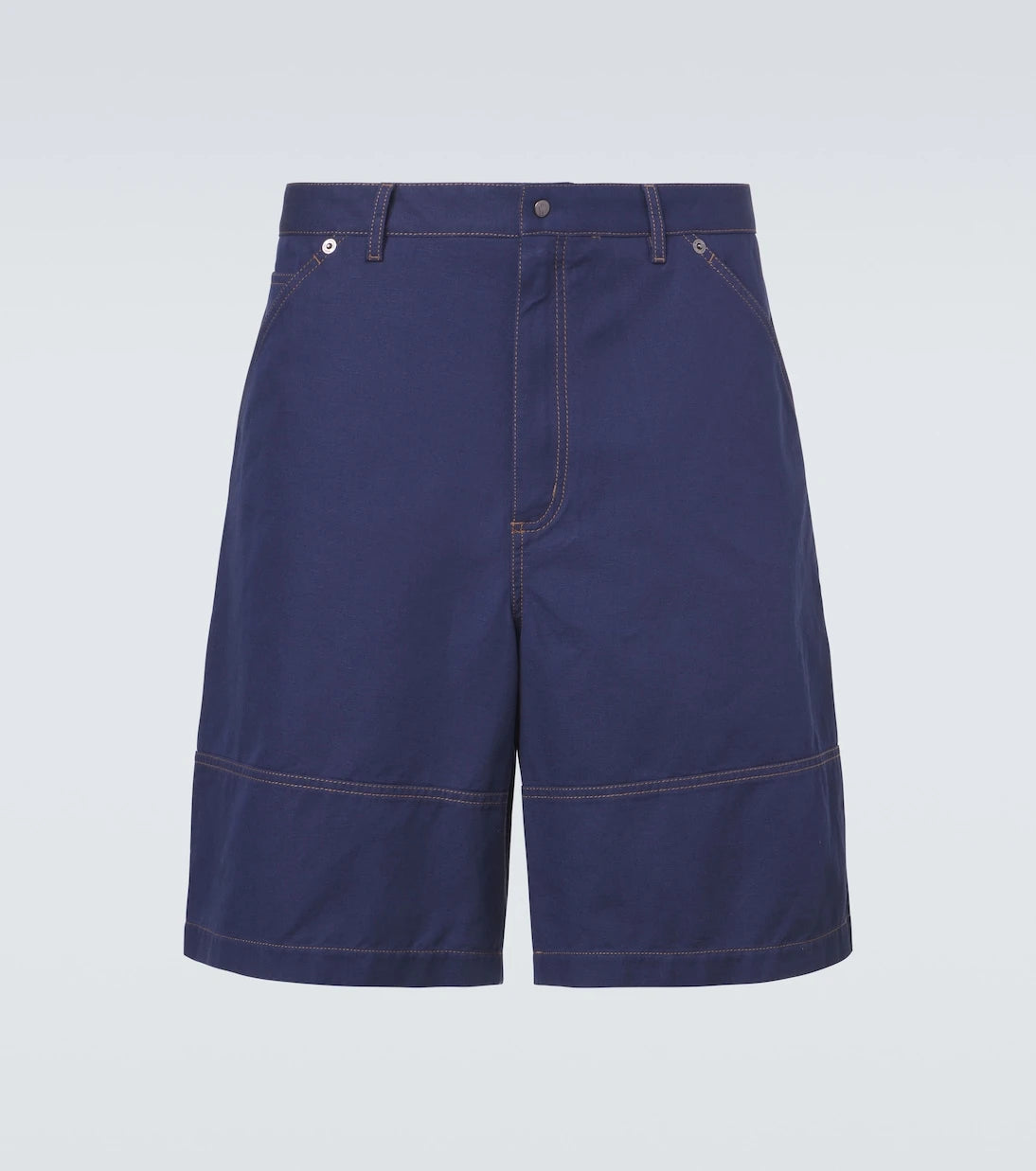 Moncler - Cotton and linen gabardine shorts