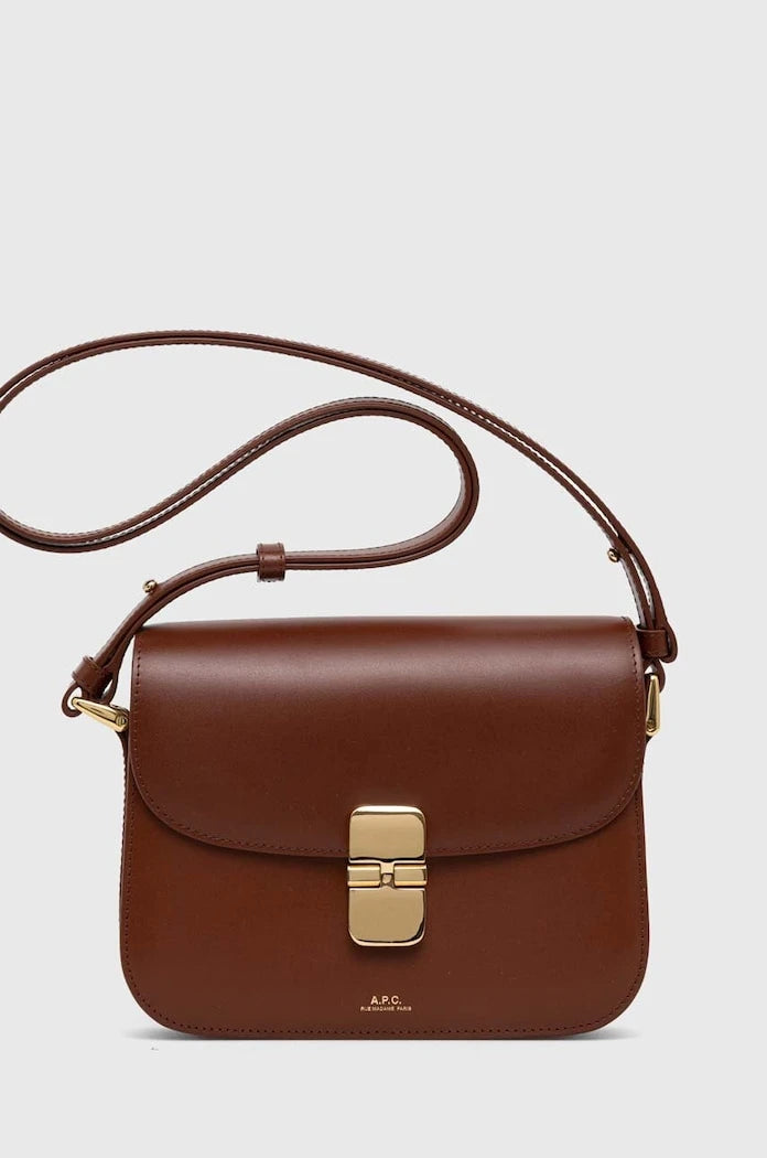 Кожена чанта A.P.C. Sac Grace Small PXBMW-F61413 BLACK