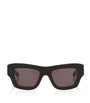 Bottega Veneta Black Rectangular Sunglasses