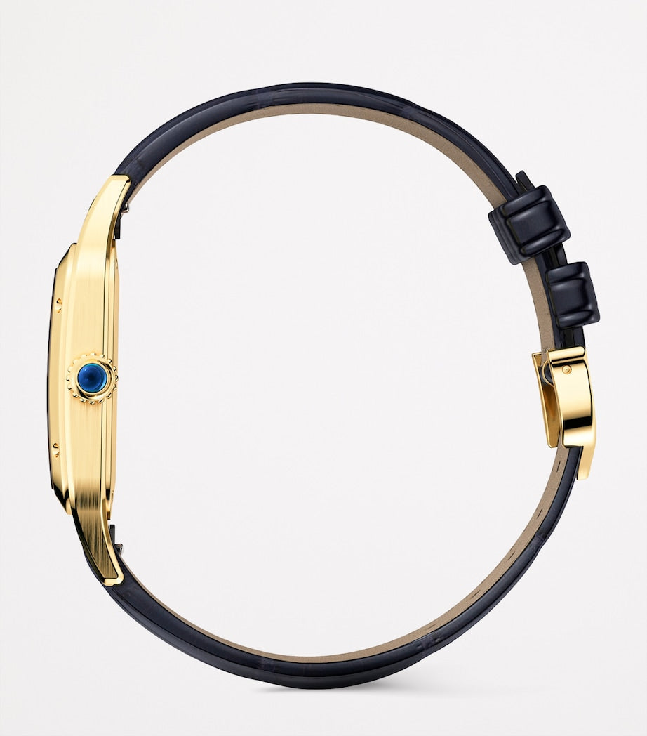 Large Yellow Gold Santos-Dumont Watch 43.5mm