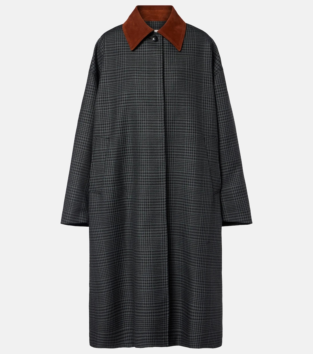Róhe - Prince of Wales check virgin wool coat