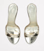 Gold Metallic Leather Lidia Mules 70