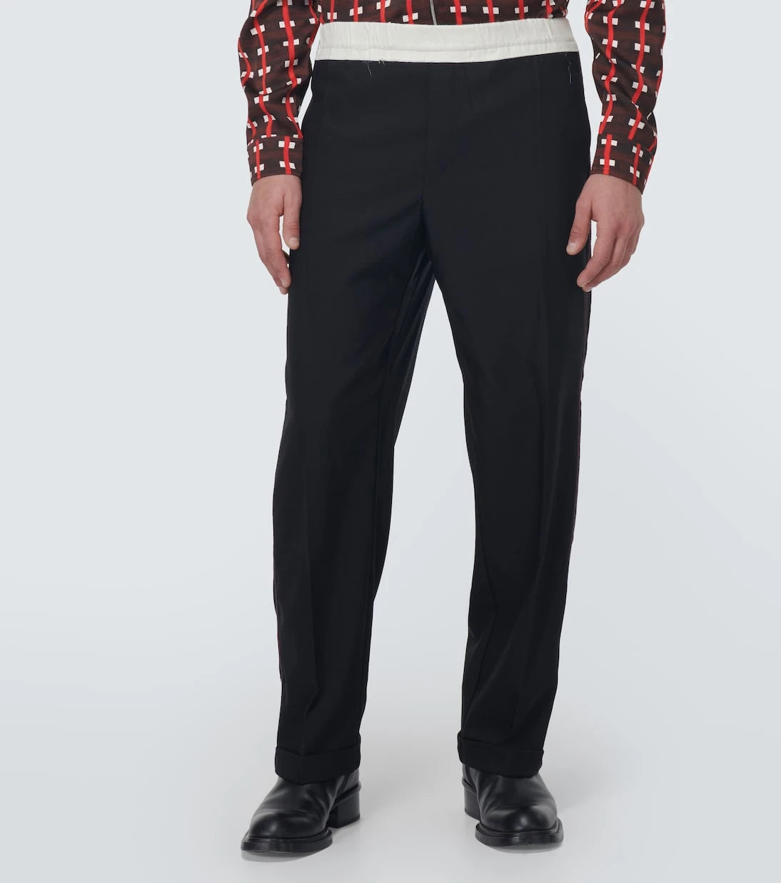 Wales Bonner - Silk-trimmed wool pants
