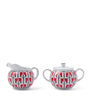 Prada Porcelain Vienna Arrows Creamer Jug and Sugar Pot Set