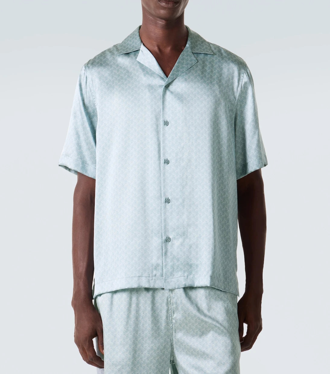 Frescobol Carioca - Roberto printed silk bowling shirt