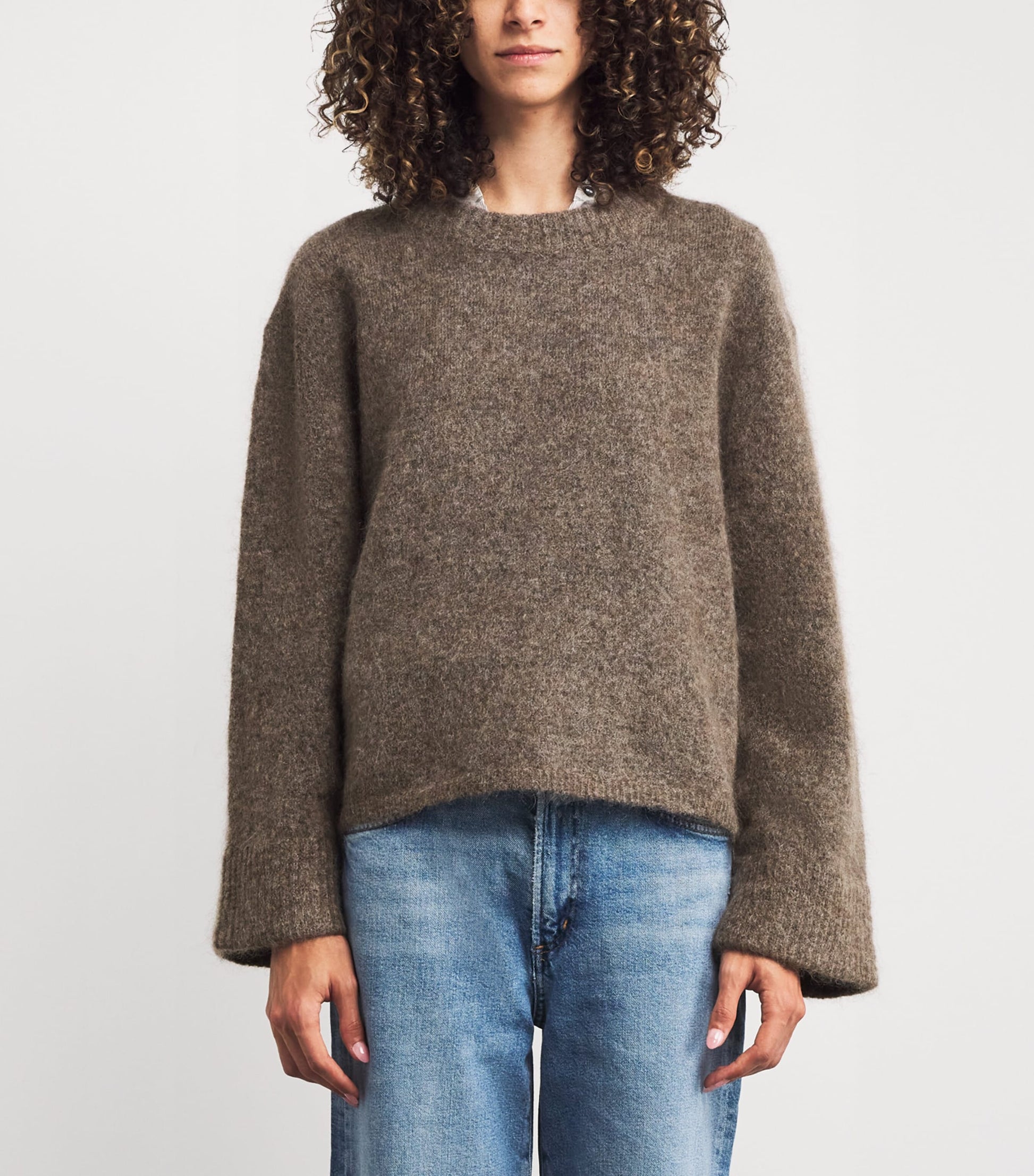 Stylein Brown Mohair-Blend Niclas Sweater