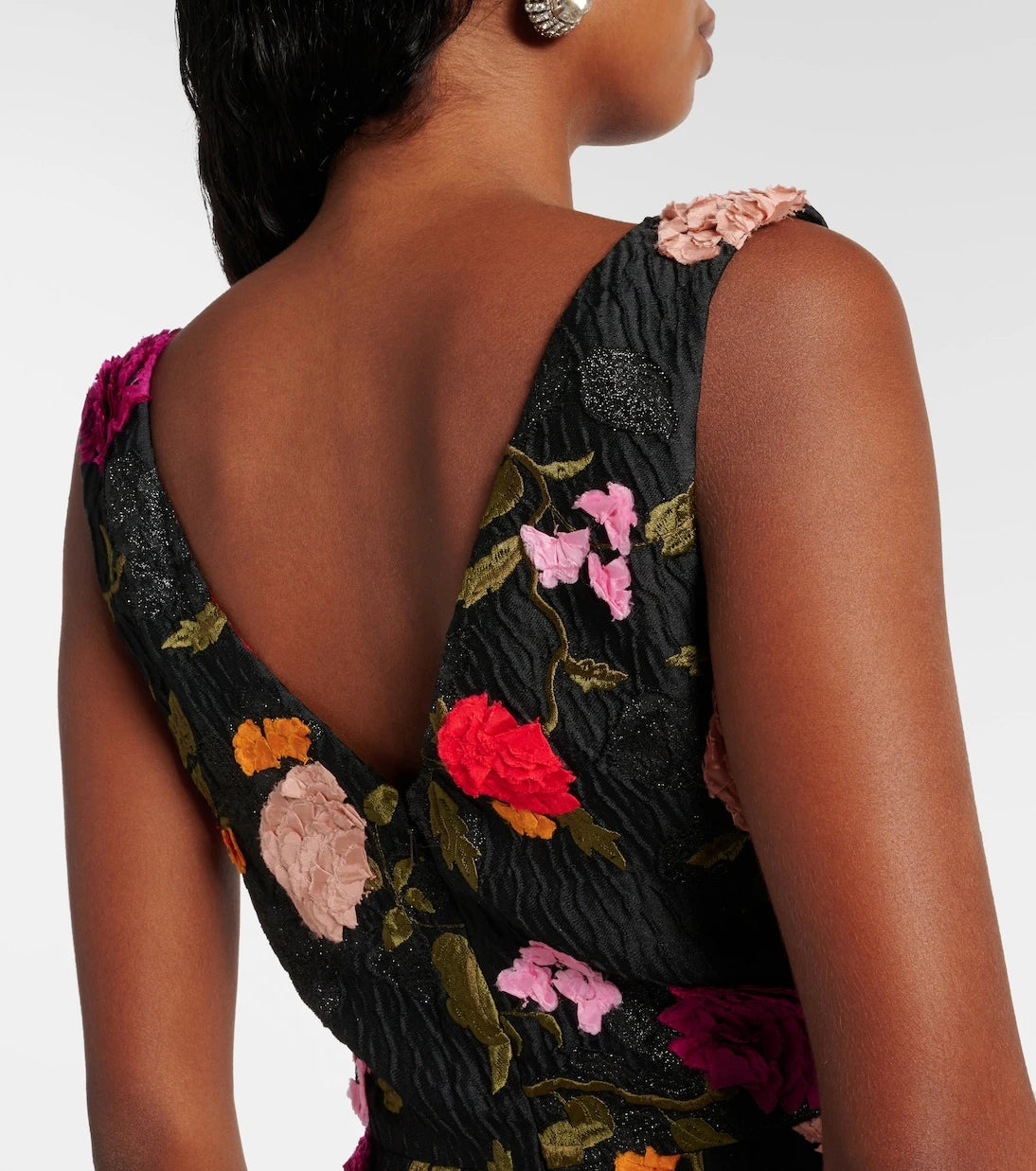 Erdem - Embroidered jacquard gown
