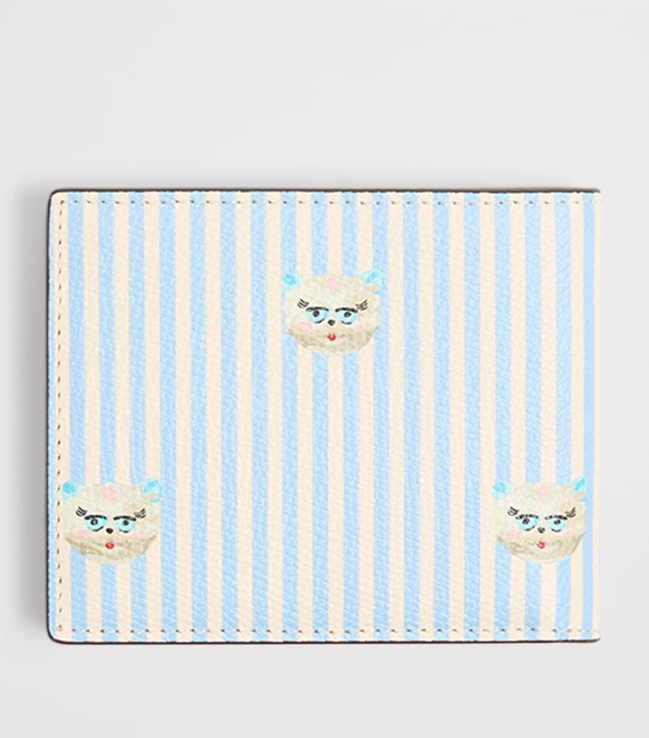 Valentino Garavani Calfskin Le Chat de la Maison Bifold Wallet