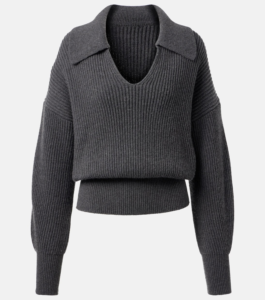 Joseph - Ribbed-knit wool-blend polo sweater
