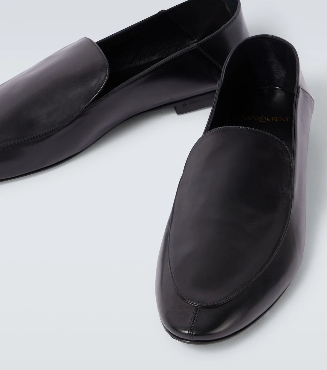 Saint Laurent - Alain leather slippers