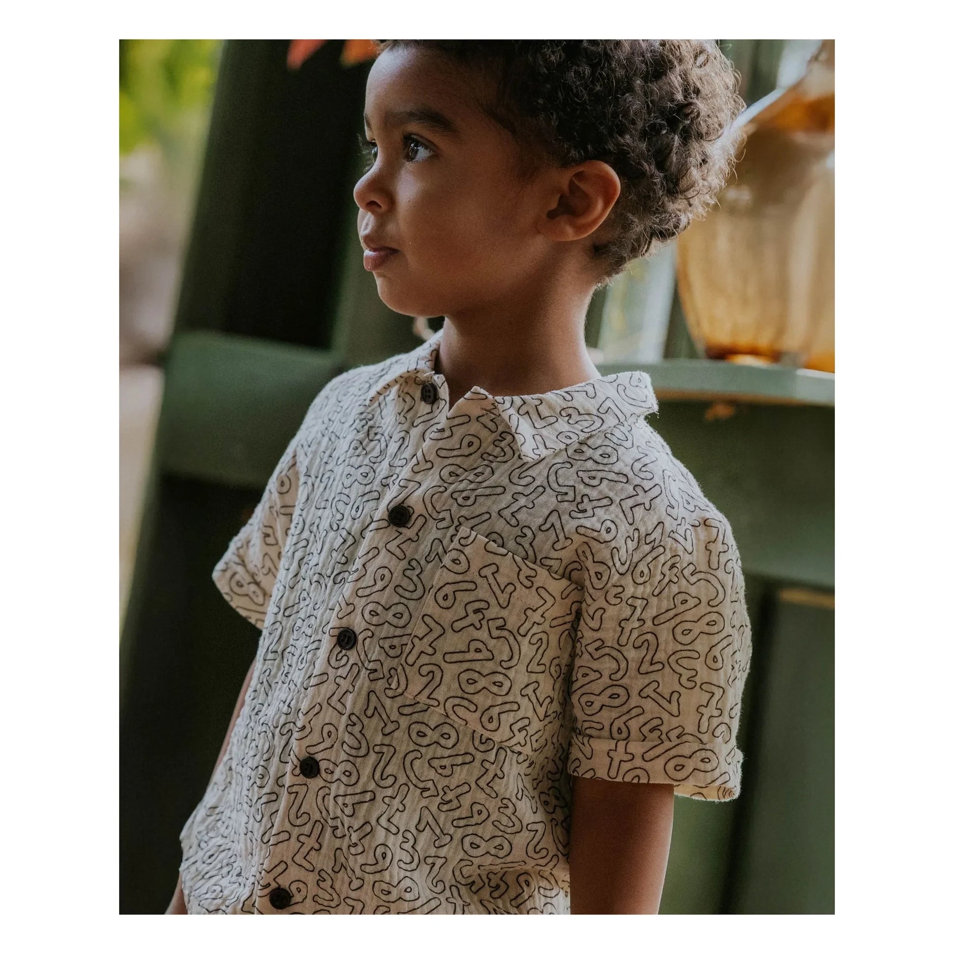 Fliink - Elmo Numbers shirt | Ecru