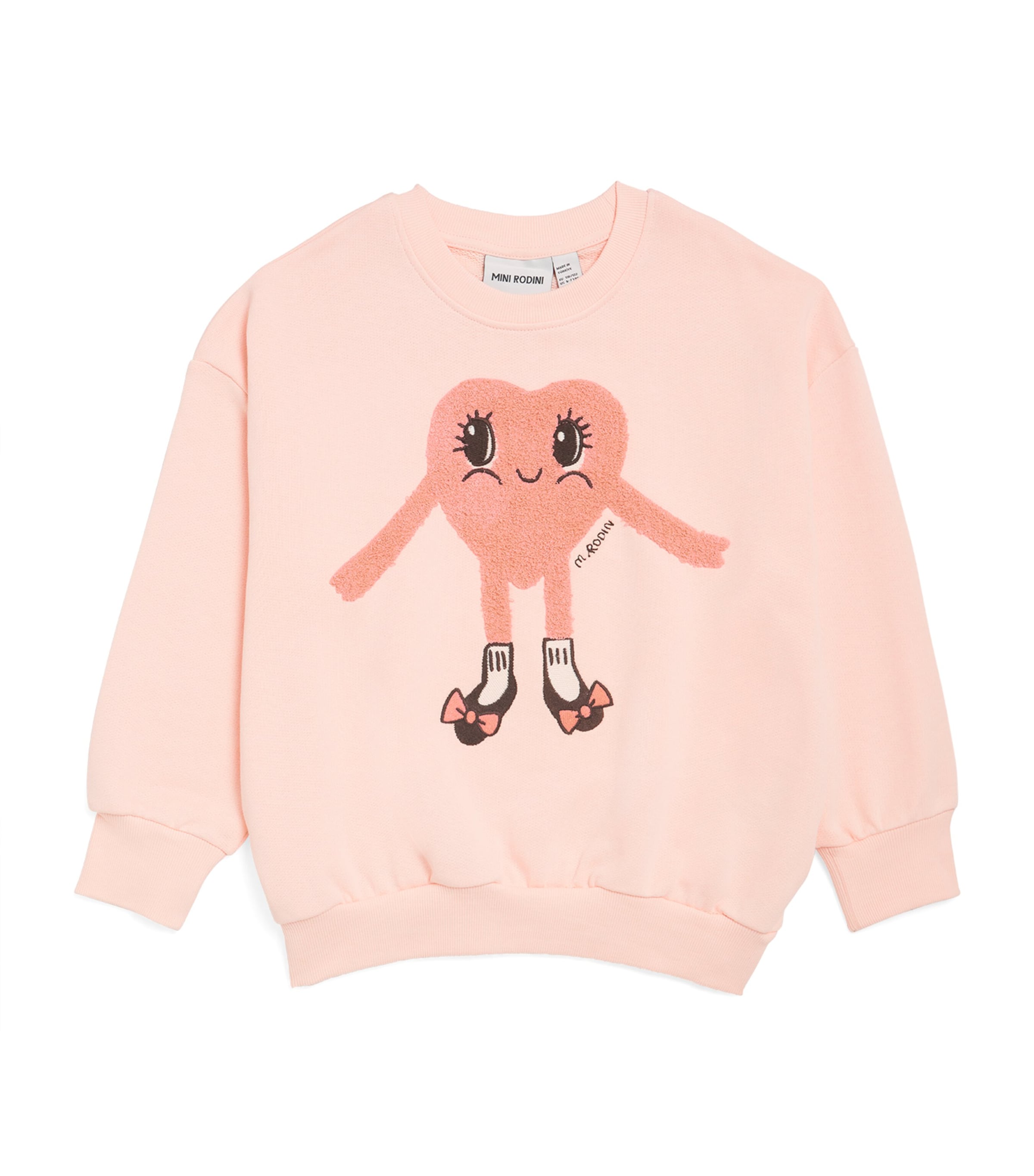 Mini Rodini Organic Cotton Heart in Shoes Chenille Sweatshirt (3-11 Years)