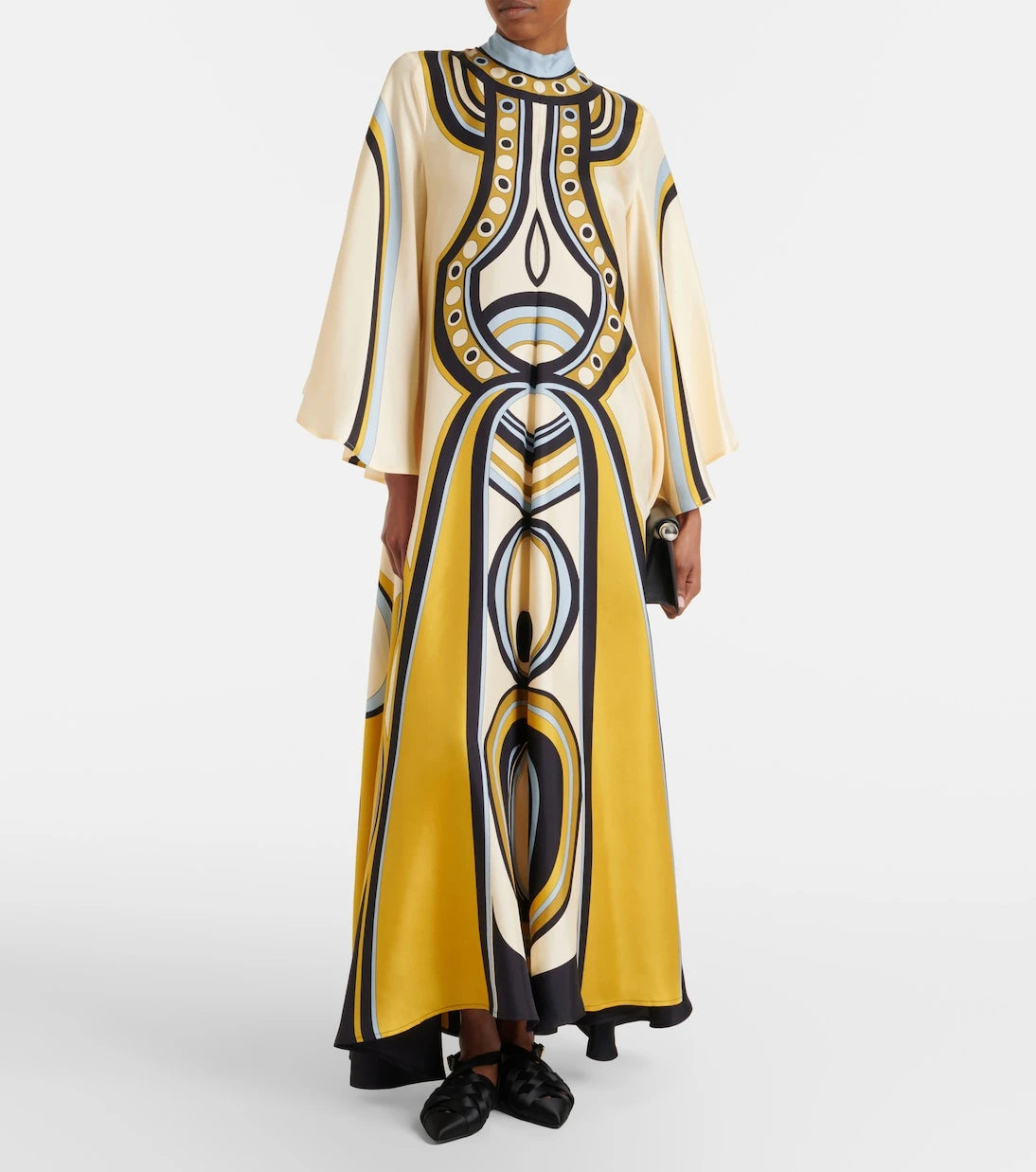 La DoubleJ - Magnifico printed silk twill maxi dress