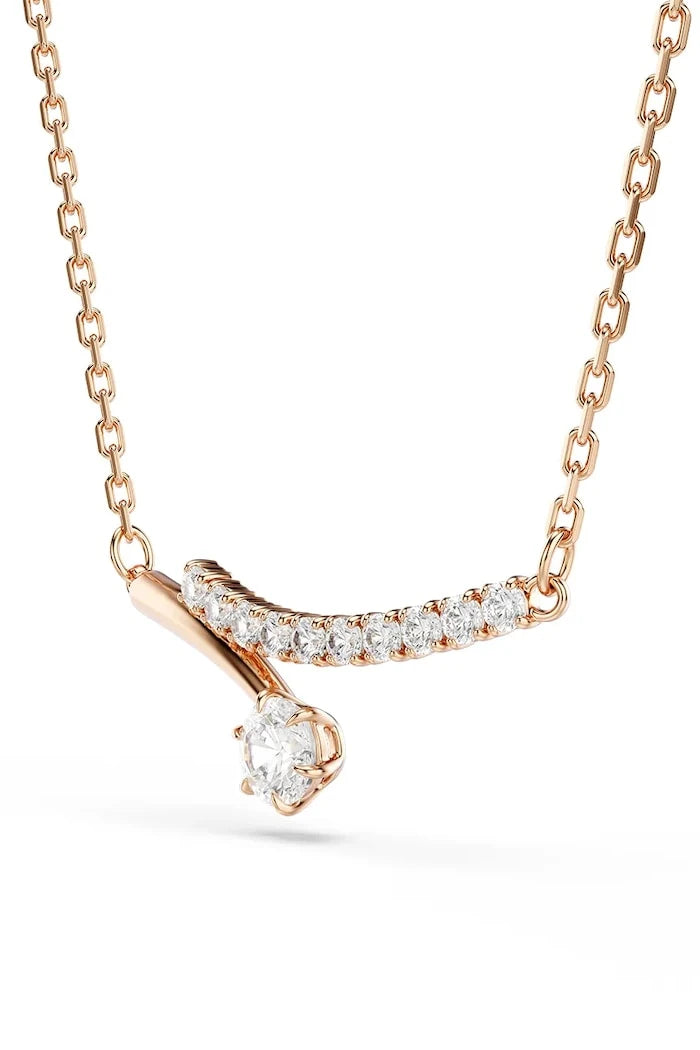 Swarovski kadın altın kaplama zirkon kolye MATRIX