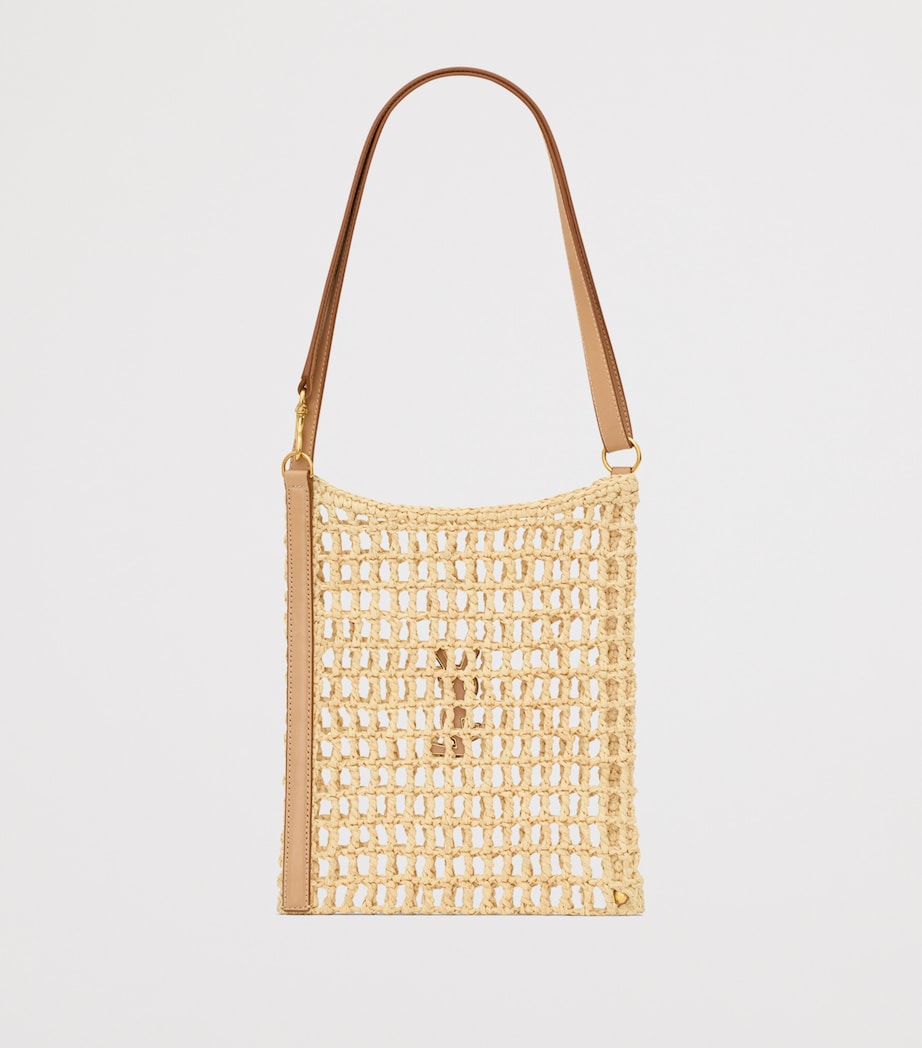 Mini Raffia Oxalis Shoulder Bag 9822
