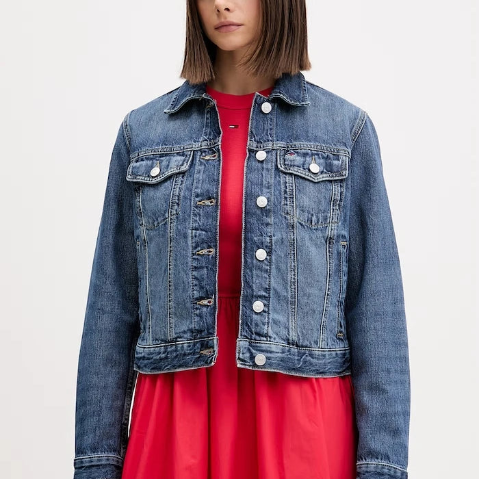 Tommy Jeans geçiş mevsimi kadın denim ceket