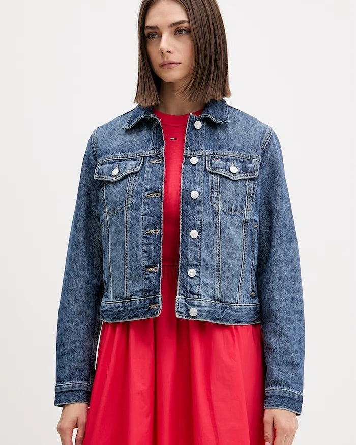 Tommy Jeans geçiş mevsimi kadın denim ceket