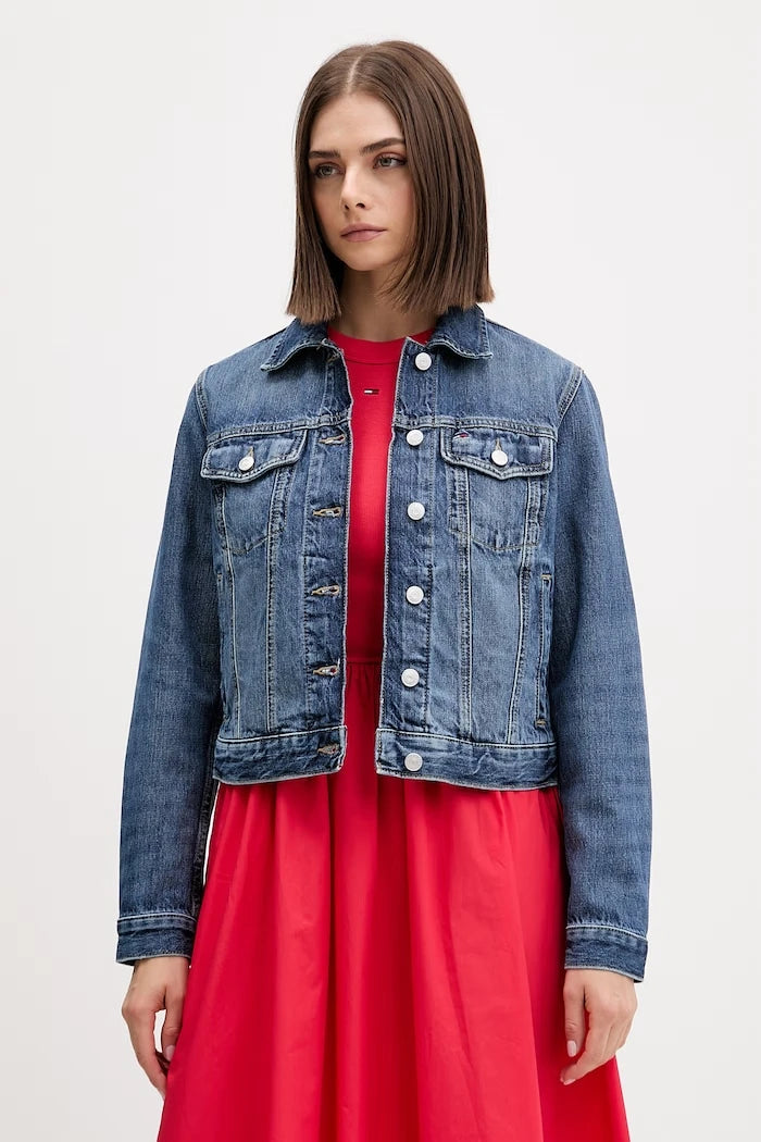 Tommy Jeans geçiş mevsimi kadın denim ceket