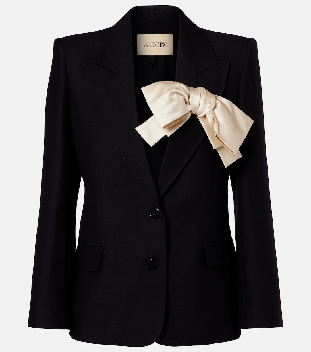 Valentino - Crepe Couture bow-detail blazer