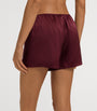 Hanro Brown Stretch-Silk Grand Central Shorts