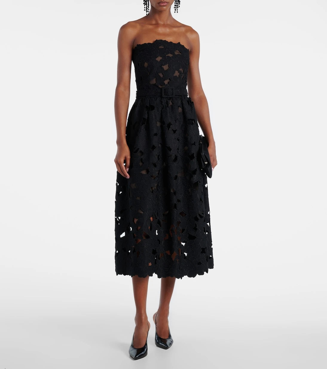 Oscar de la Renta - Lace bustier dress