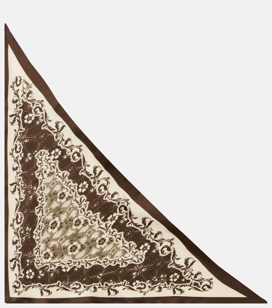 Alémais - Violet floral silk scarf