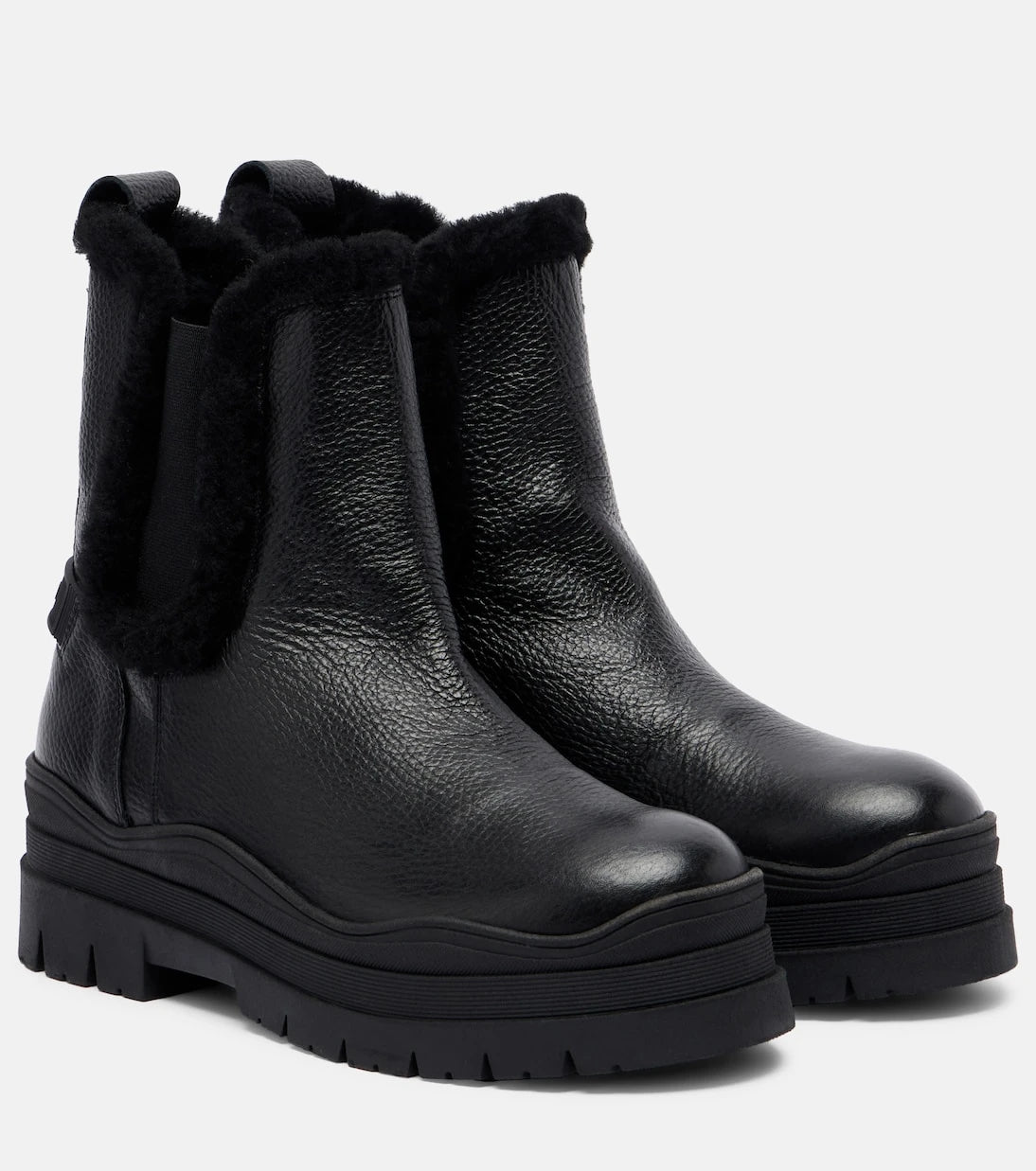 Bogner - Arosa shearling-lined leather Chelsea boots