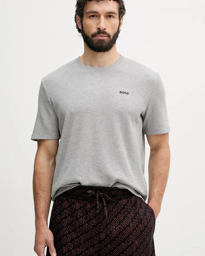 BOSS Erkek Ev Tişörtü Waffle T-Shirt