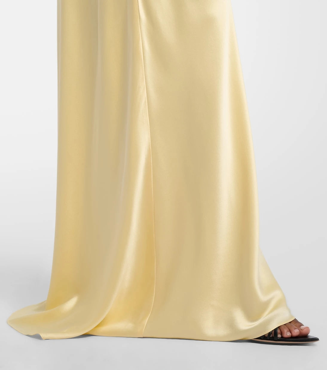 The Sei - Bardot draped silk charmeuse gown