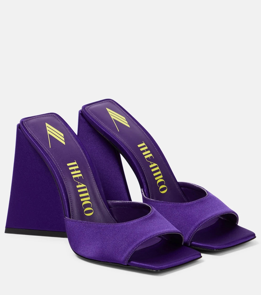 The Attico - Devon satin mules