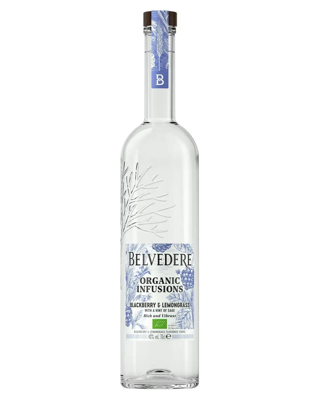 Belvedere Organic Infusions Blackberry & Lemongrass Vodka, 70 cl