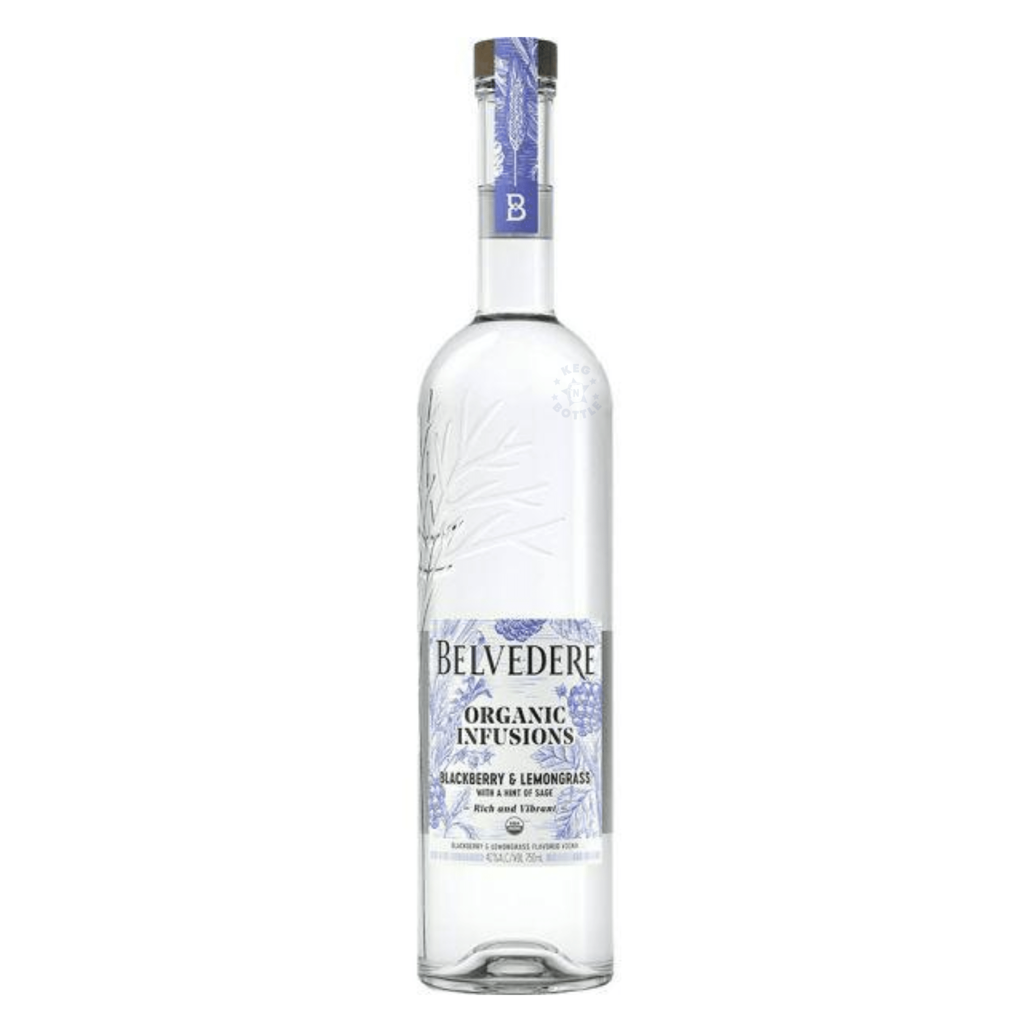 Belvedere Organic Infusions Blackberry & Lemongrass Vodka (750 ml)