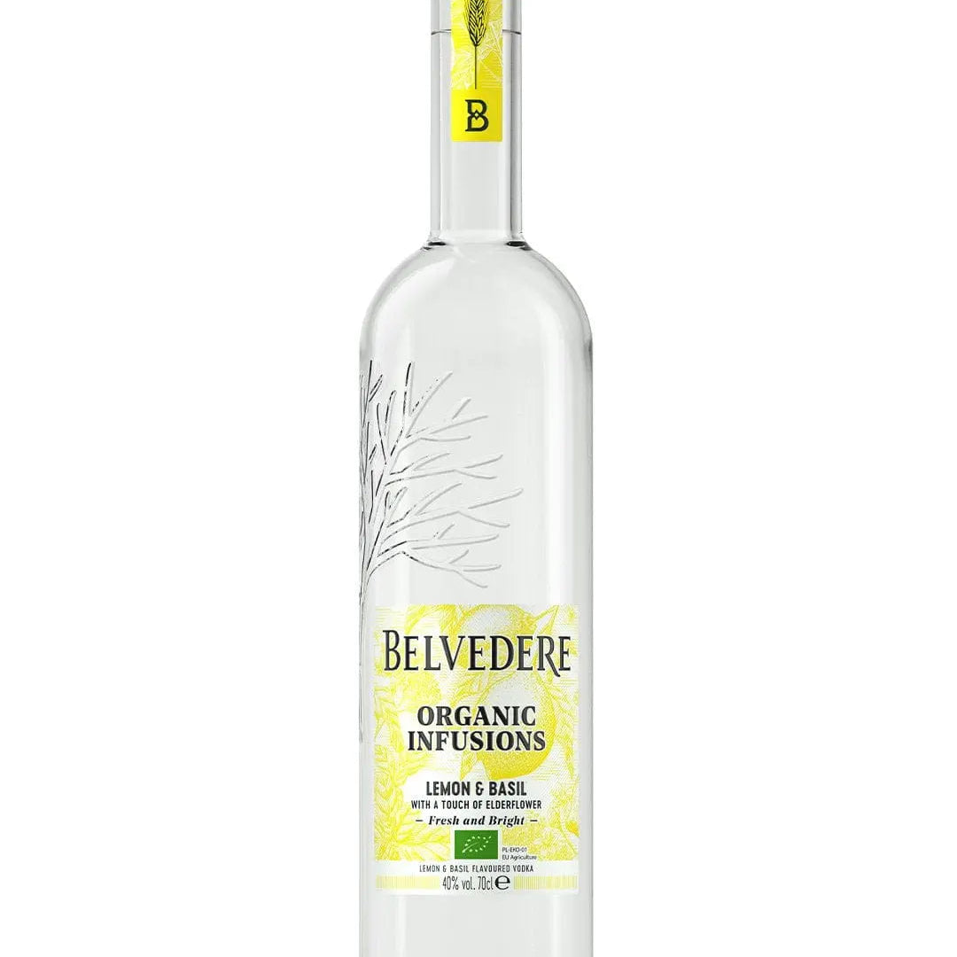 Belvedere Organic Infusions Lemon & Basil Vodka, 70 cl
