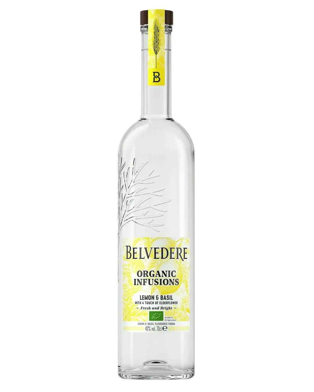 Belvedere Organic Infusions Lemon & Basil Vodka, 70 cl
