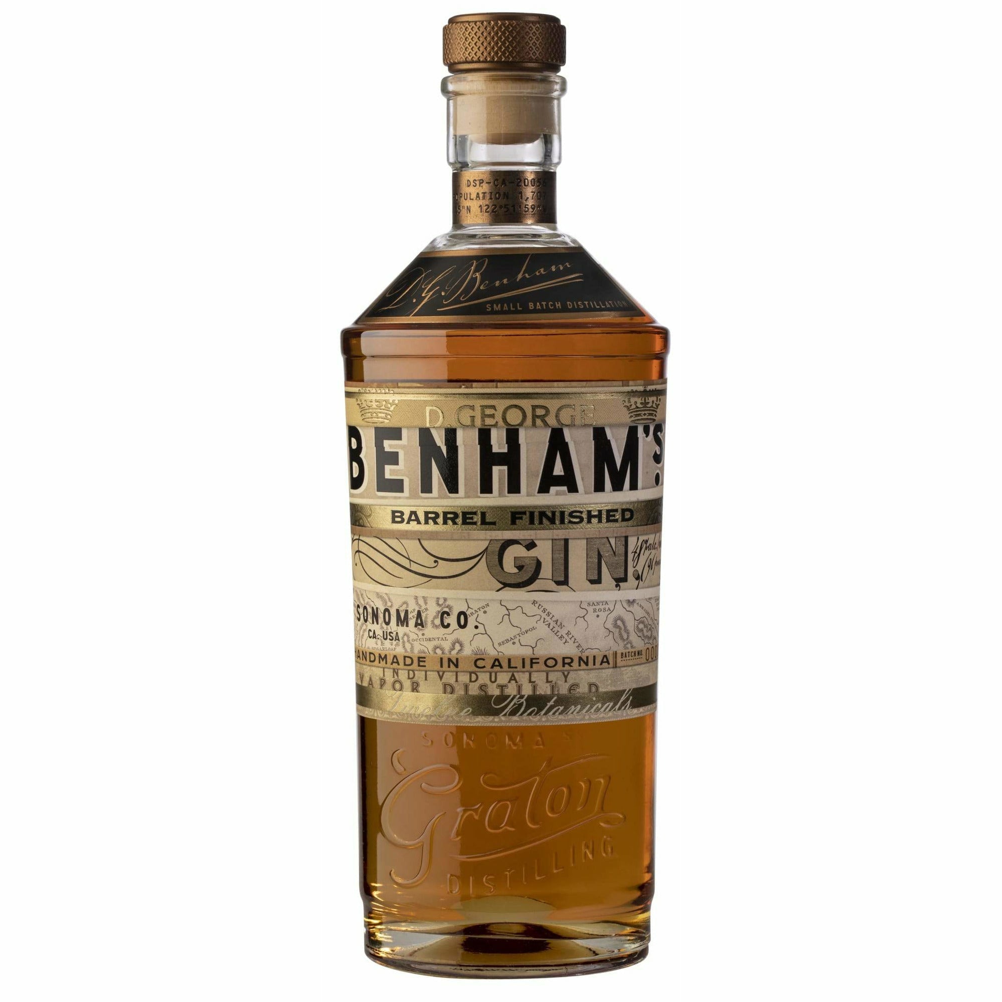 Benham Barrel Finished Gin (750ml)