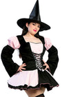 Curvy Pink Bewitching Halloween Costume