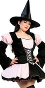 Curvy Pink Bewitching Halloween Costume