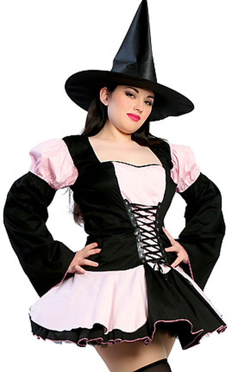 Curvy Pink Bewitching Halloween Costume