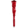 10" Heel Red Platform Lace-Up Thigh High Boots*