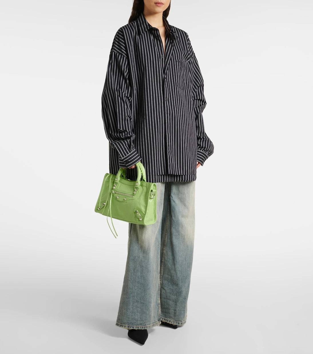 Balenciaga - حقيبة توتي Le City Small جلدية
