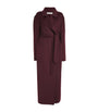 Wolk Morais Burgundy Cashmere On Set Wrap Coat