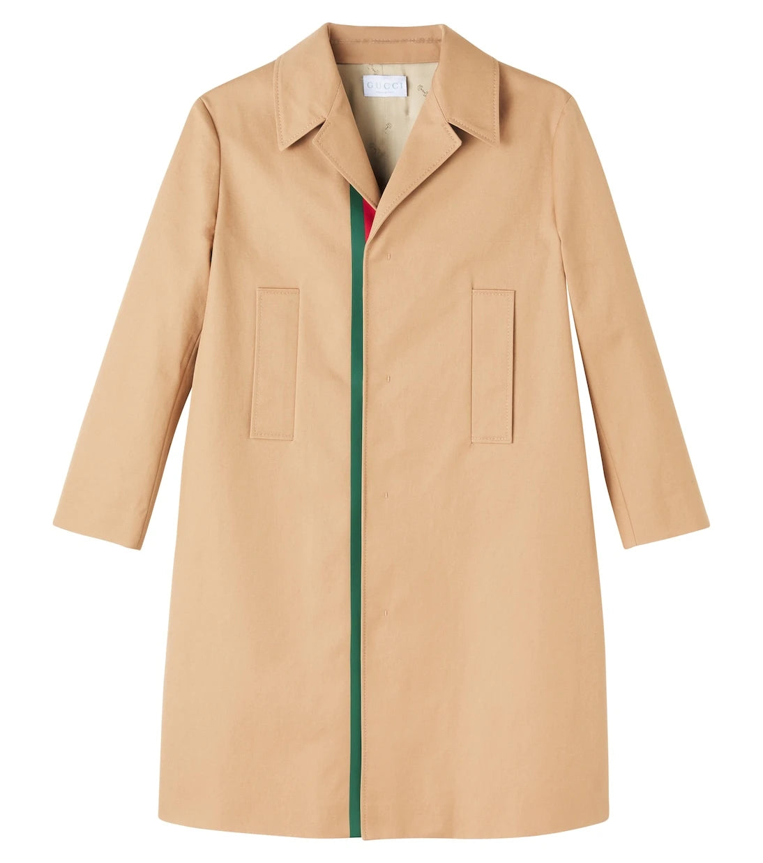 Gucci Kids - Web Stripe cotton coat