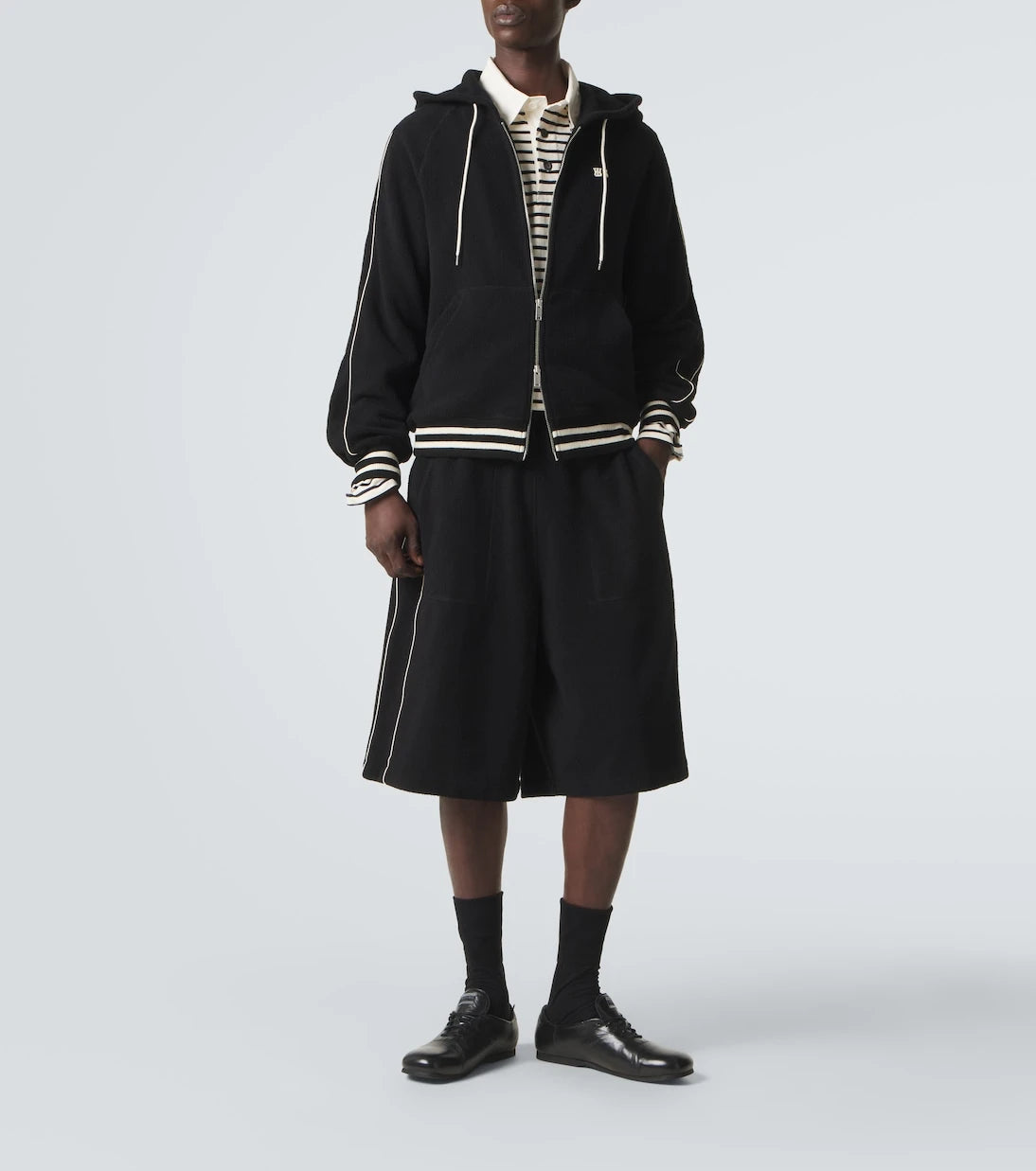 Wales Bonner - Prince cotton-blend terry hoodie