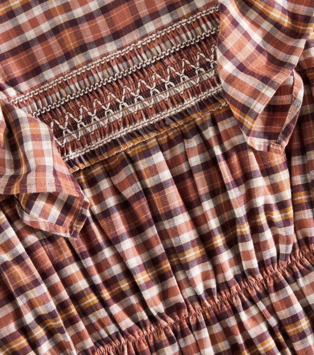 C'era Una Volta - Alice plaid cotton flannel dress