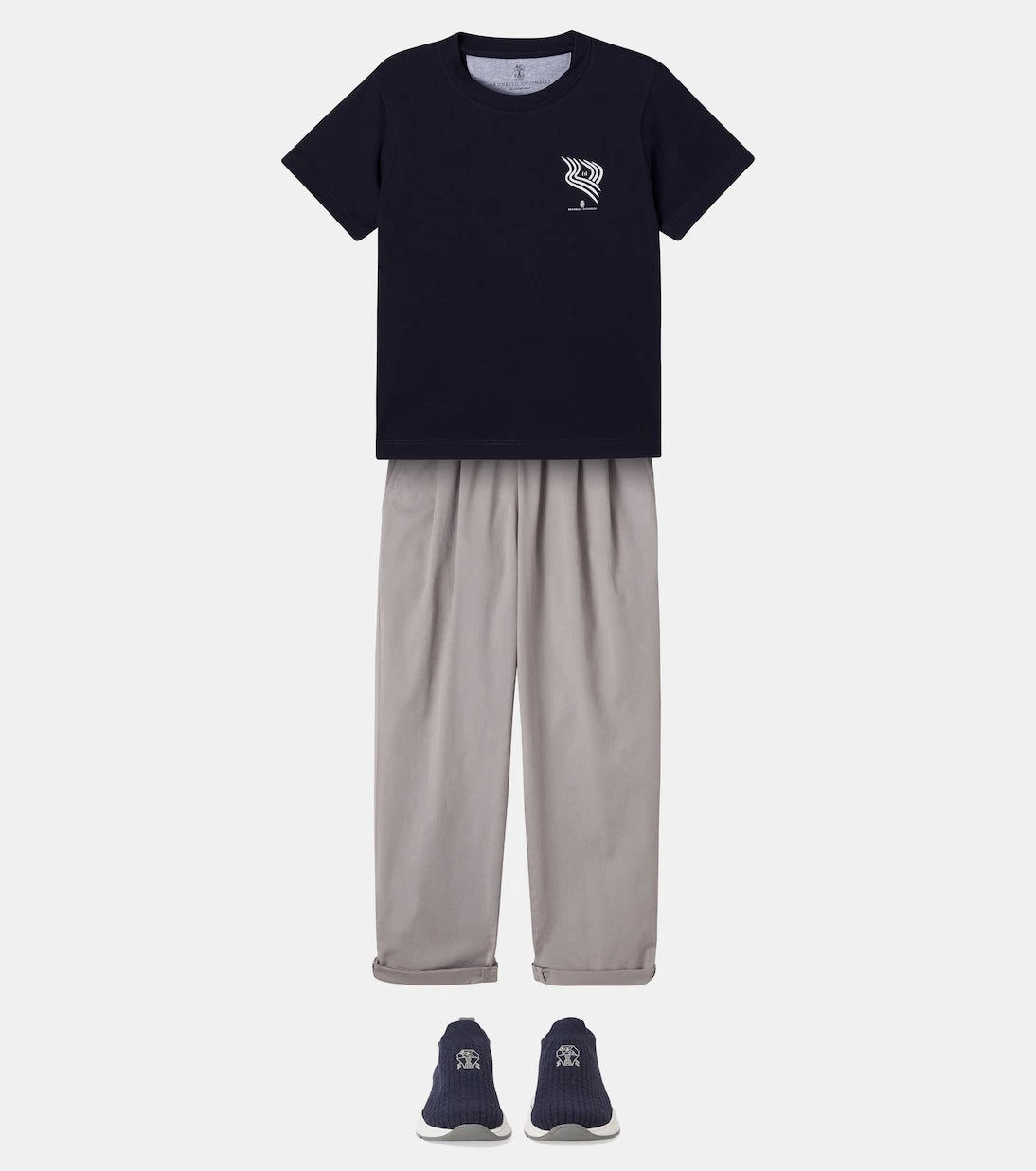 Brunello Cucinelli Kids - Cotton-blend pants