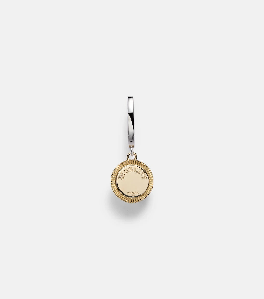 FoundRae - Vivacity Mini 18kt yellow and white gold single earring with diamonds