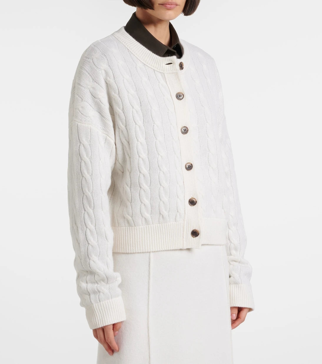 Lisa Yang - Cassie cable-knit cashmere cardigan
