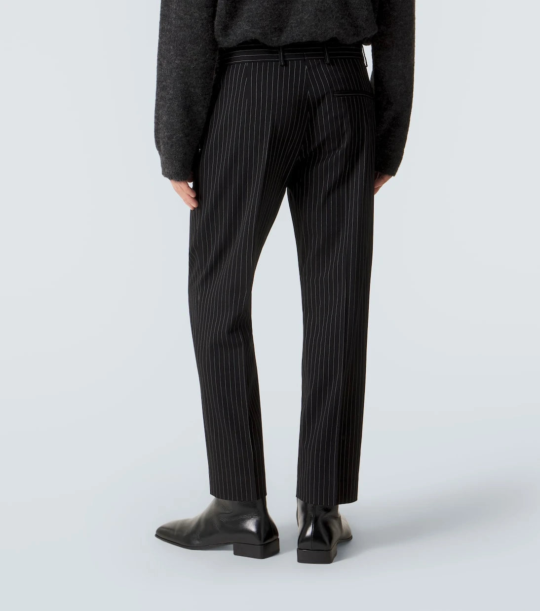 Acne Studios - بنطلون مقلّم بقصة مستقيمة
