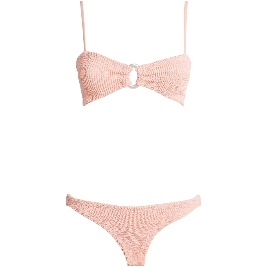 Pink Misty Pearl Hoop Bikini
